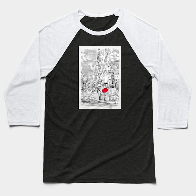 Down near Hester street Baseball T-Shirt by Loui Jover 